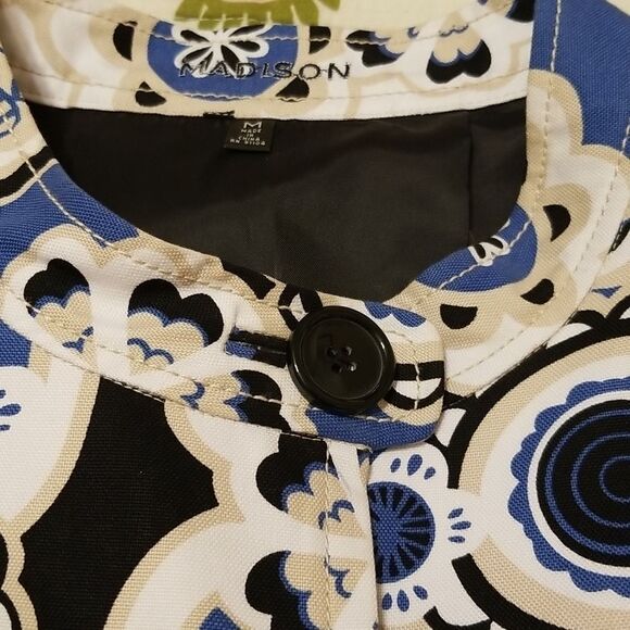 Madison Floral print Double Stitched Jacket size Medium - Picture 10 of 11